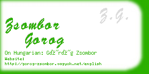 zsombor gorog business card